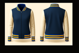 Ladies Denim Varsity Jacket